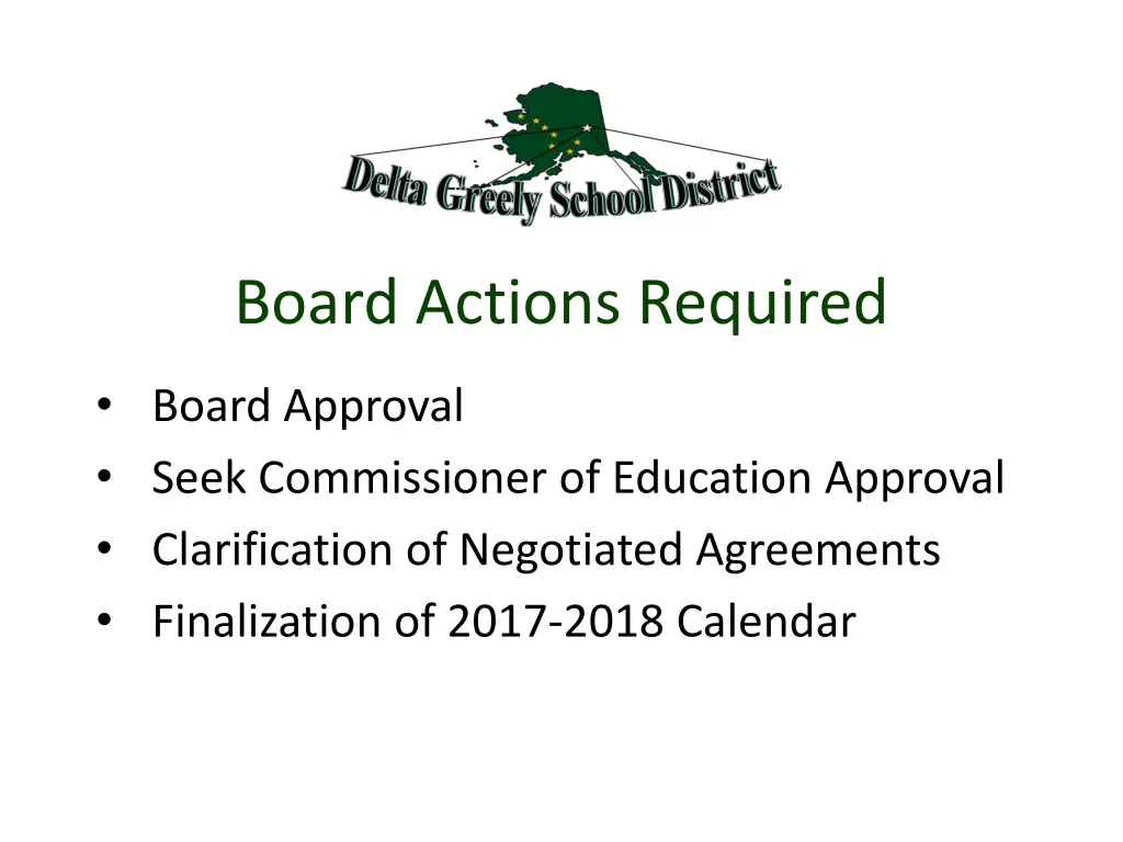 board actions required