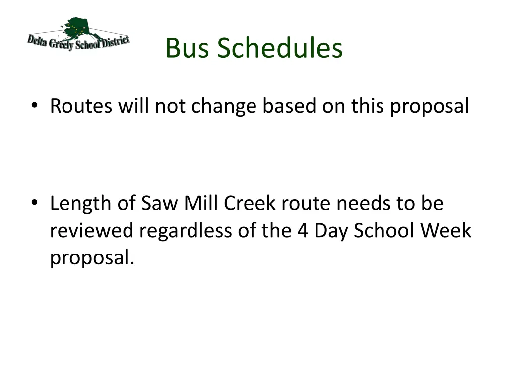 bus schedules