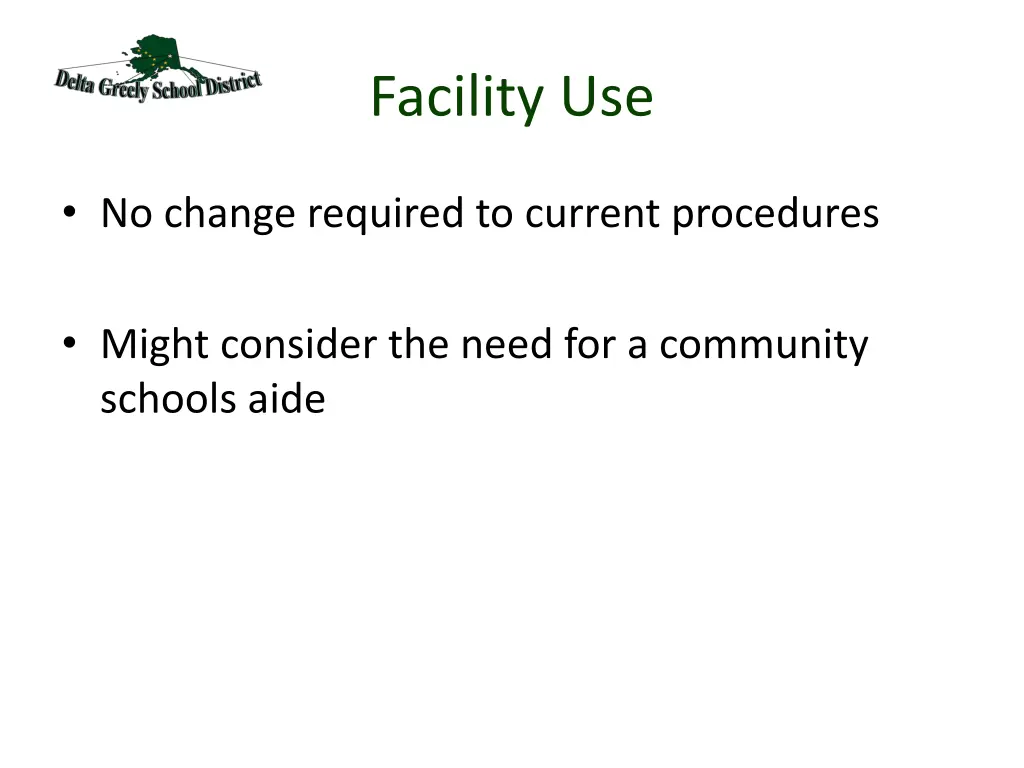 facility use
