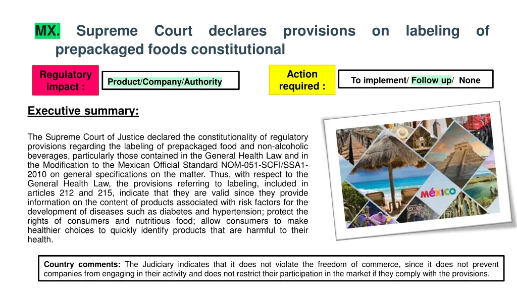mx supreme prepackaged foods constitutional