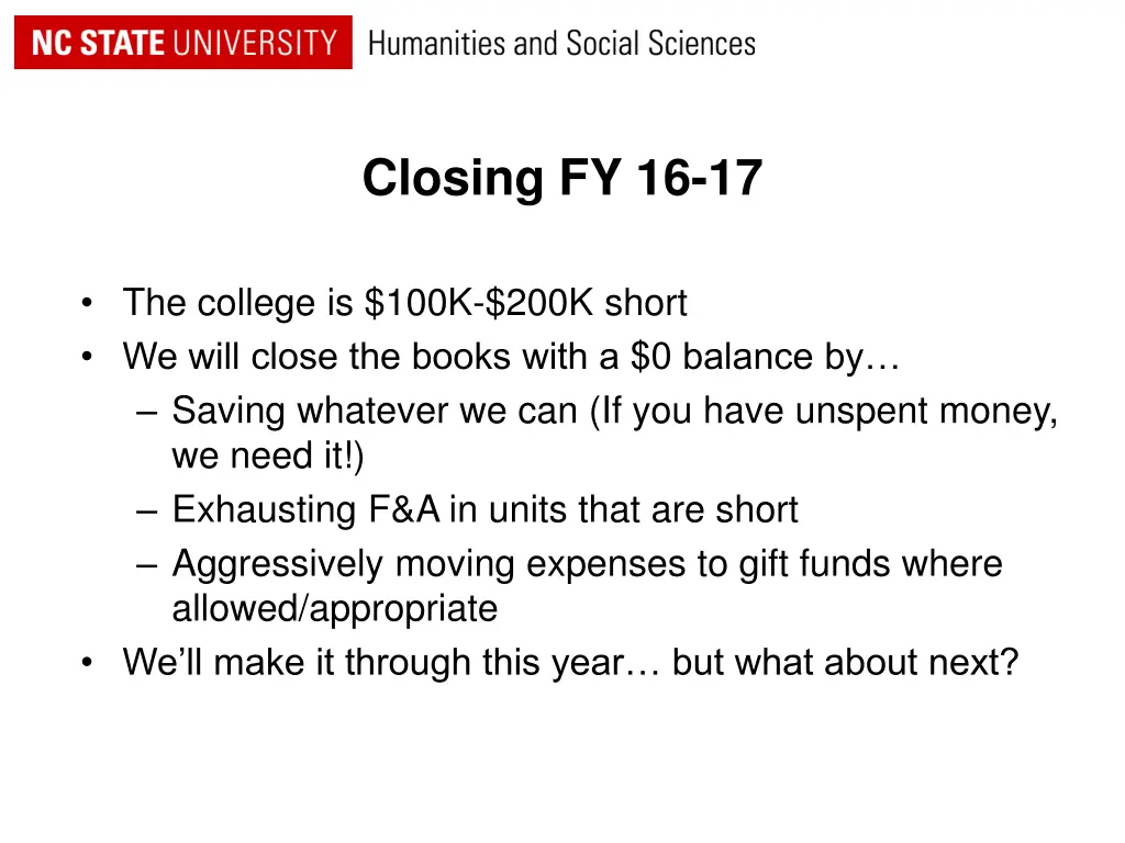 closing fy 16 17
