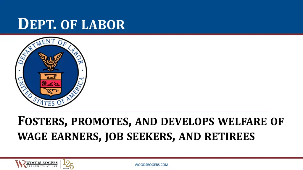 d ept of labor