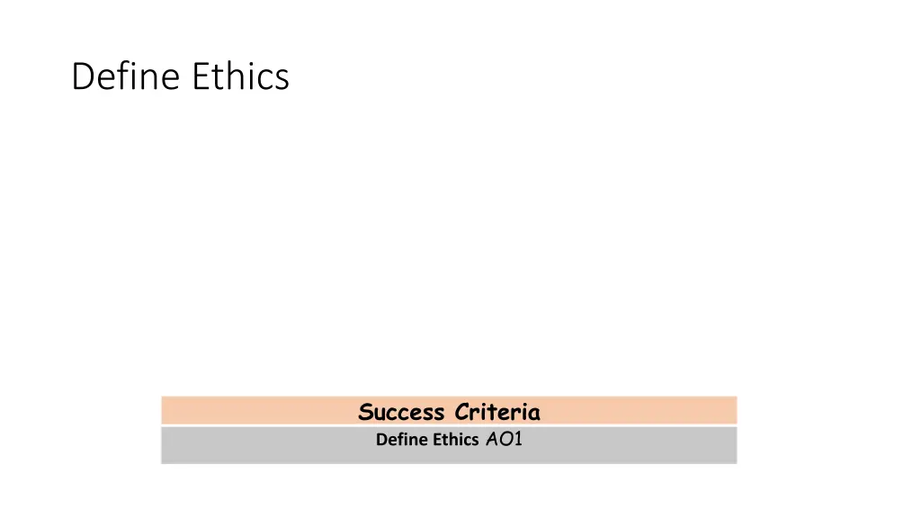 define ethics