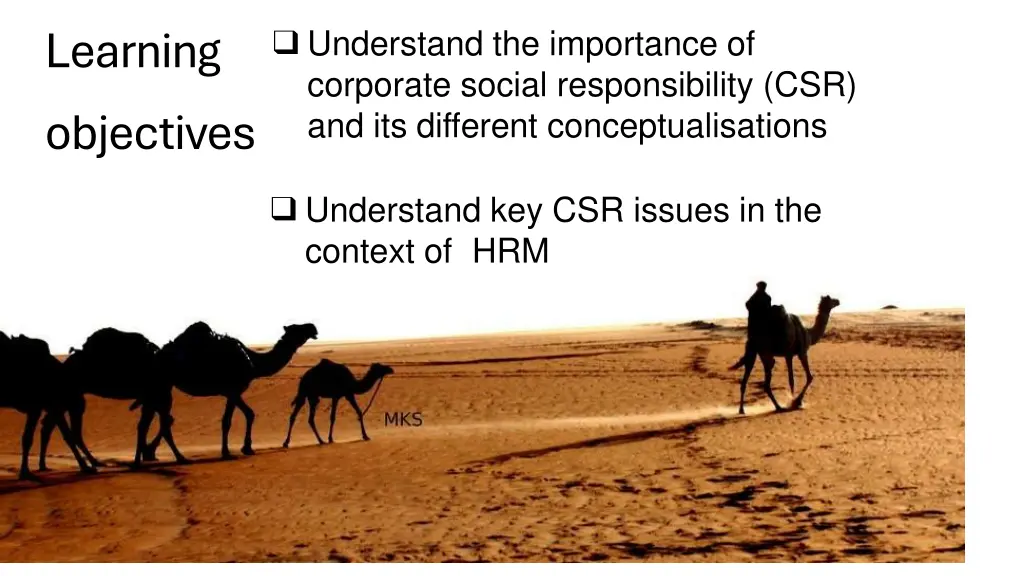 learning objectives