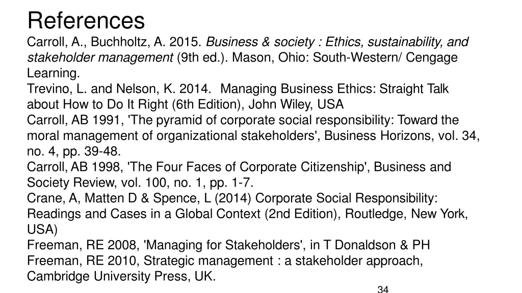 references carroll a buchholtz a 2015 business