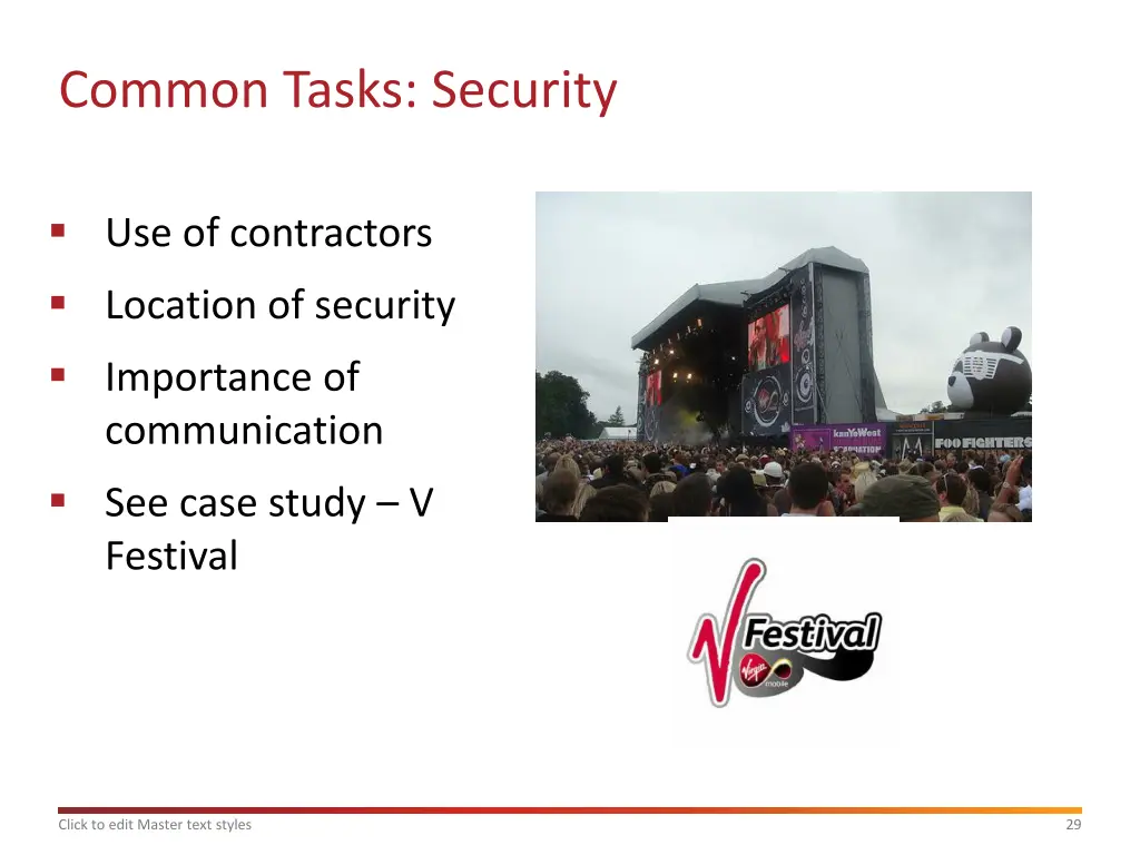 common tasks security