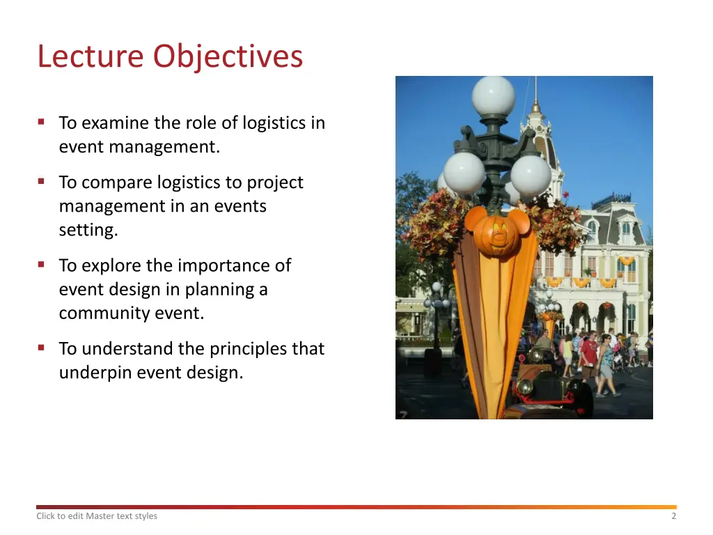 lecture objectives