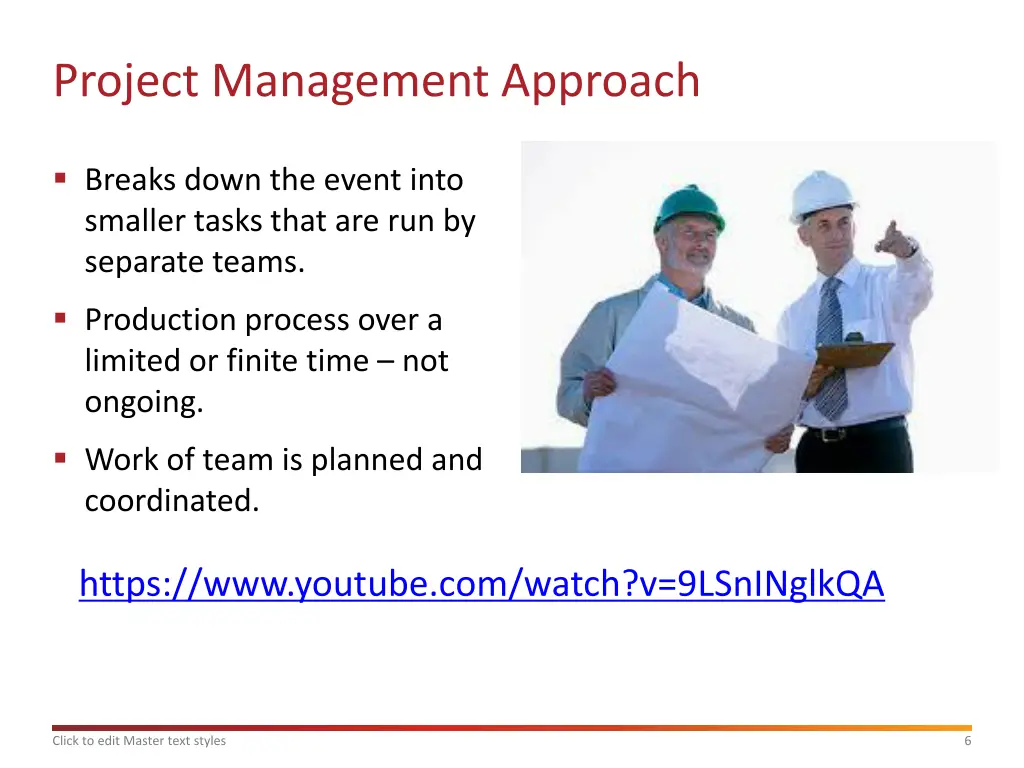 project management approach
