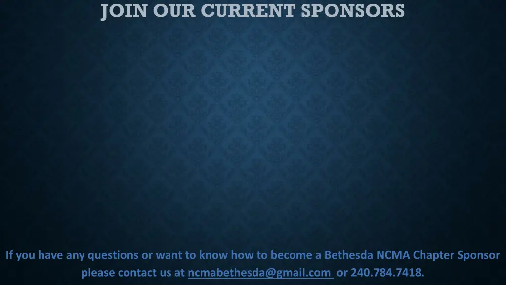 join our current sponsors