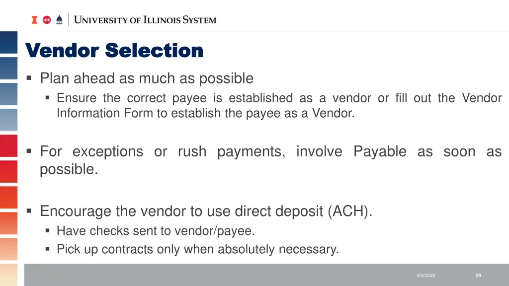 vendor selection vendor selection plan ahead
