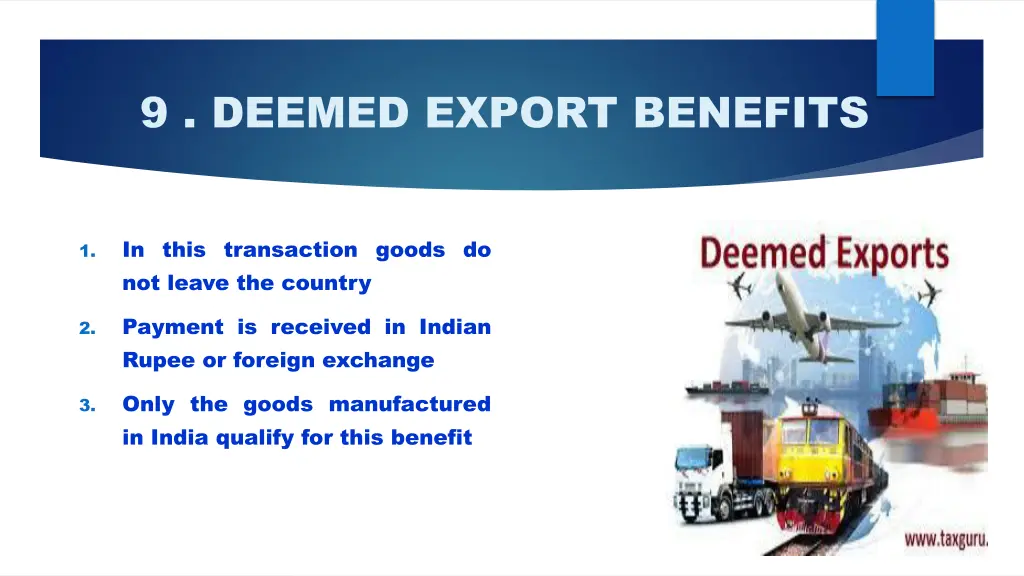 9 deemed export benefits