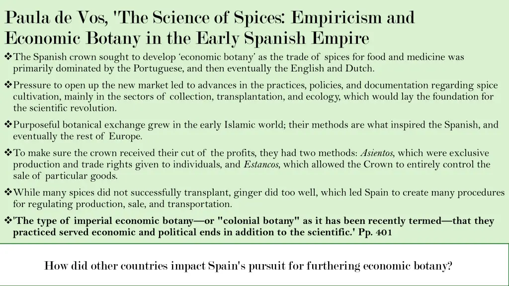 paula de vos the science of spices empiricism
