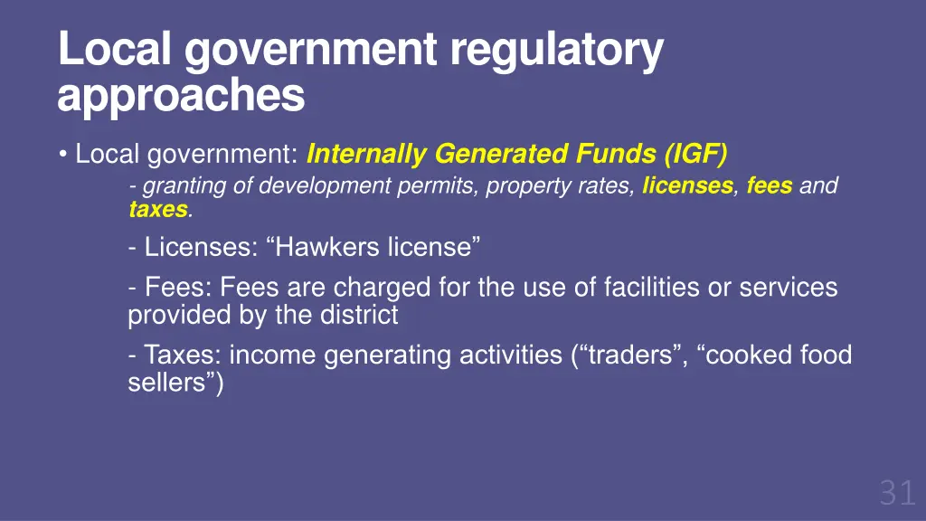 local government regulatory approaches 1