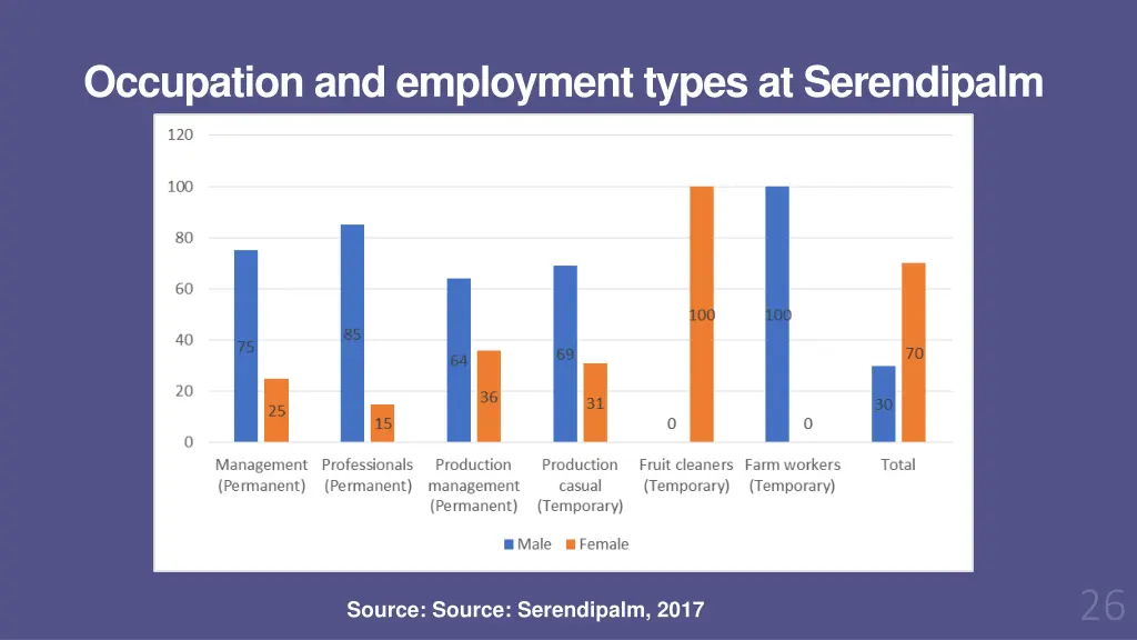 occupation and employment types at serendipalm