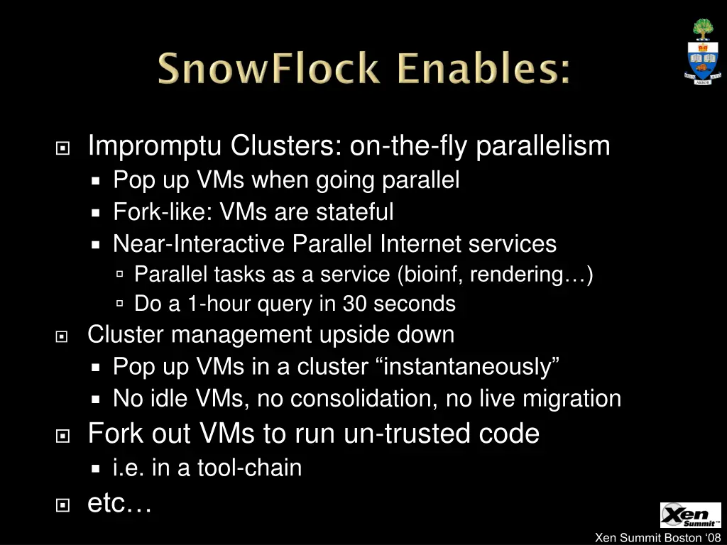 impromptu clusters on the fly parallelism