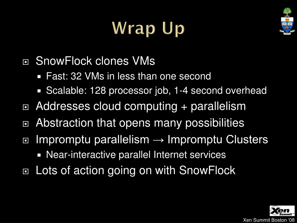 snowflock clones vms fast 32 vms in less than