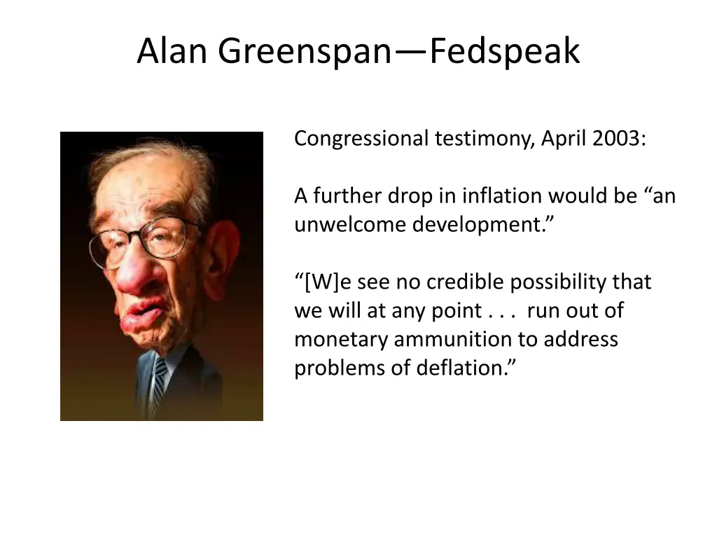 alan greenspan fedspeak