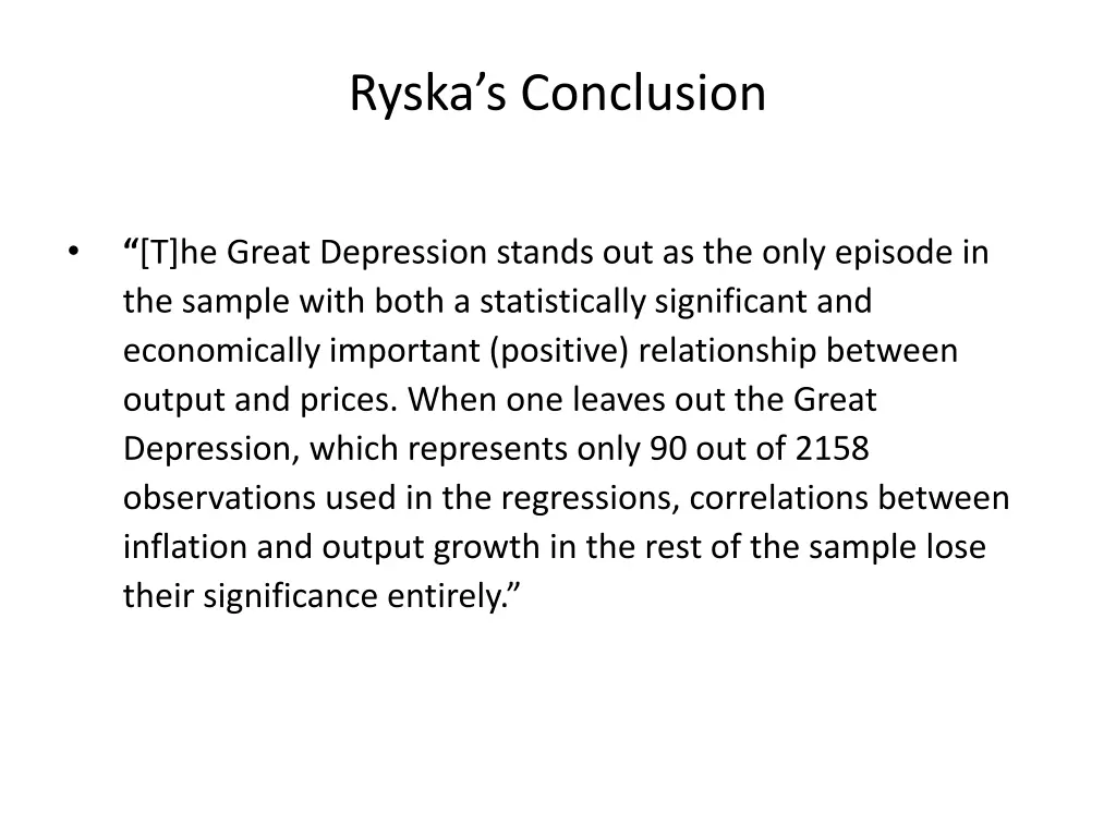 ryska s conclusion