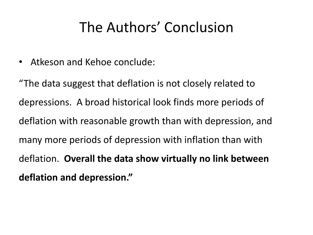 the authors conclusion