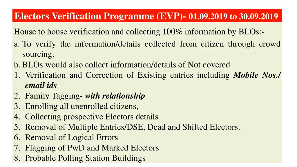 electors verification programme evp 01 09 2019