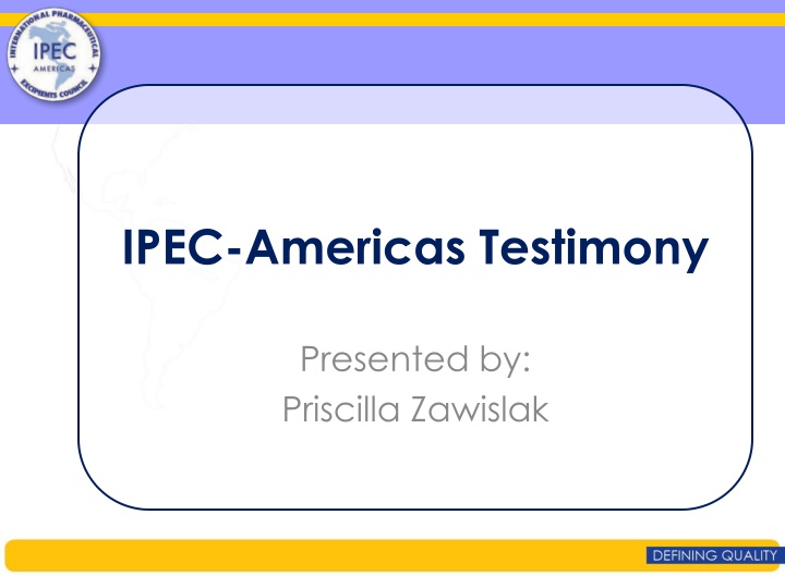 ipec americas testimony