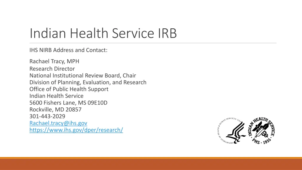 indian health service irb
