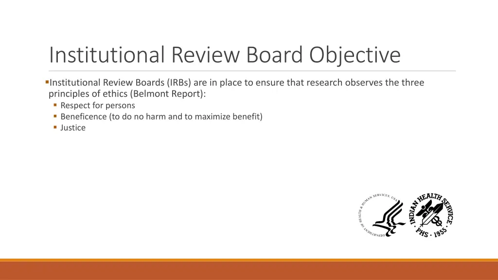 institutional review board objective
