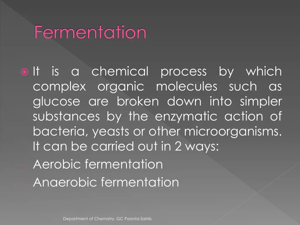 fermentation