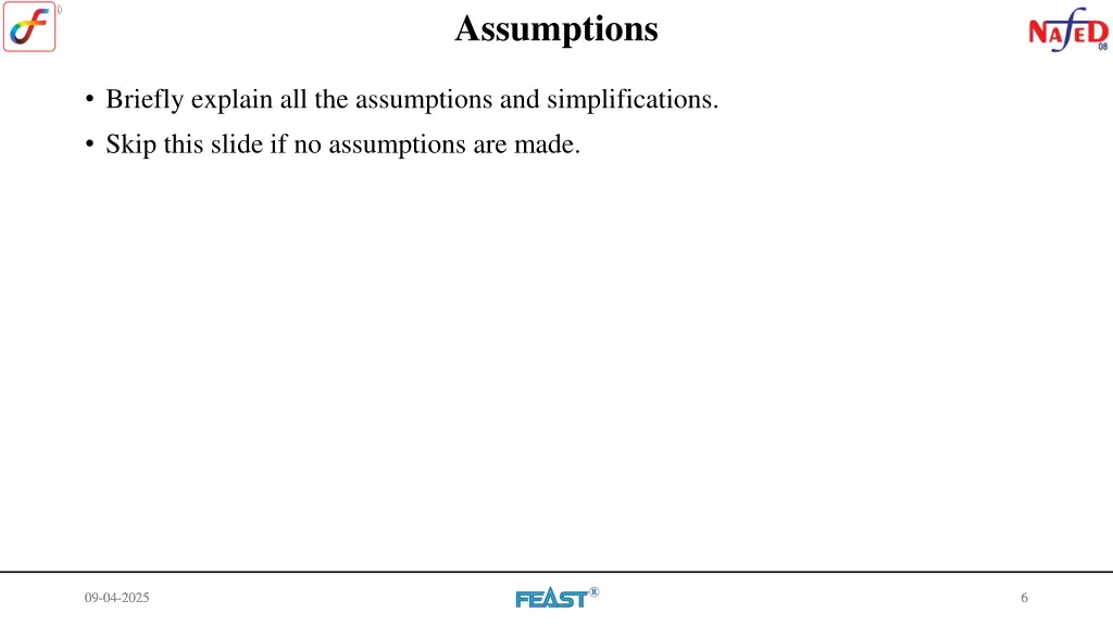 assumptions