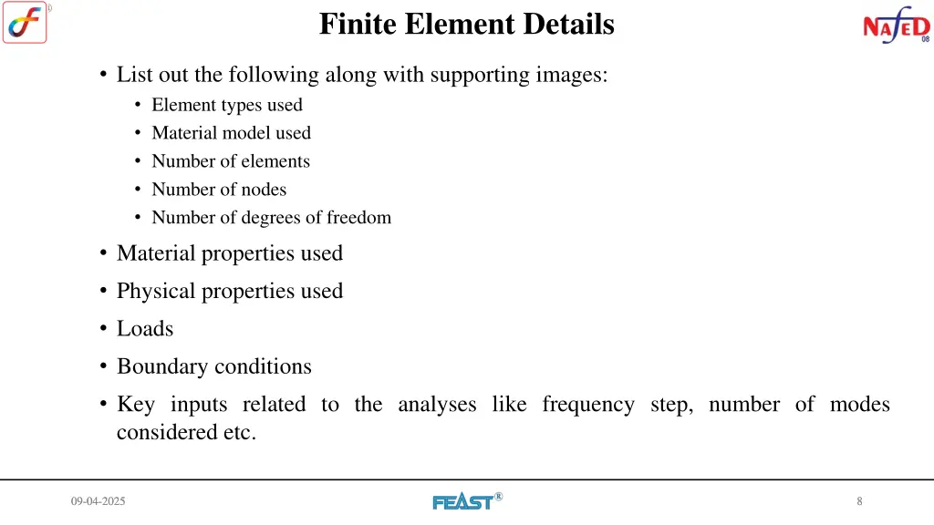 finite element details