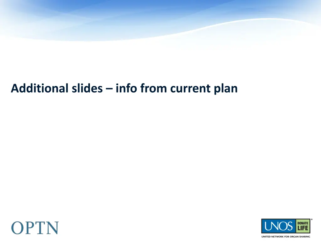 additional slides info from current plan