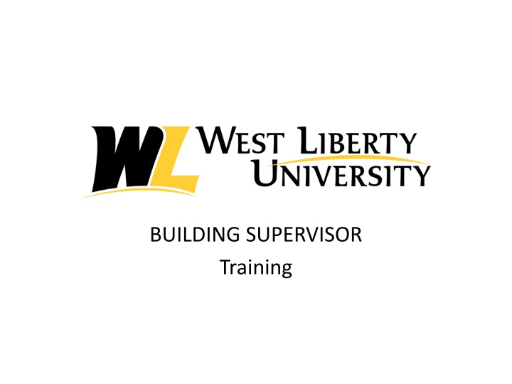 building supervisor training