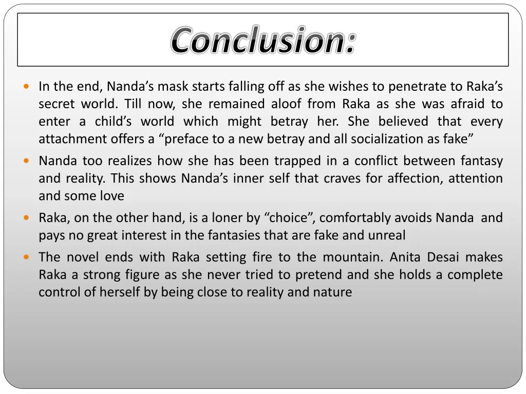 conclusion