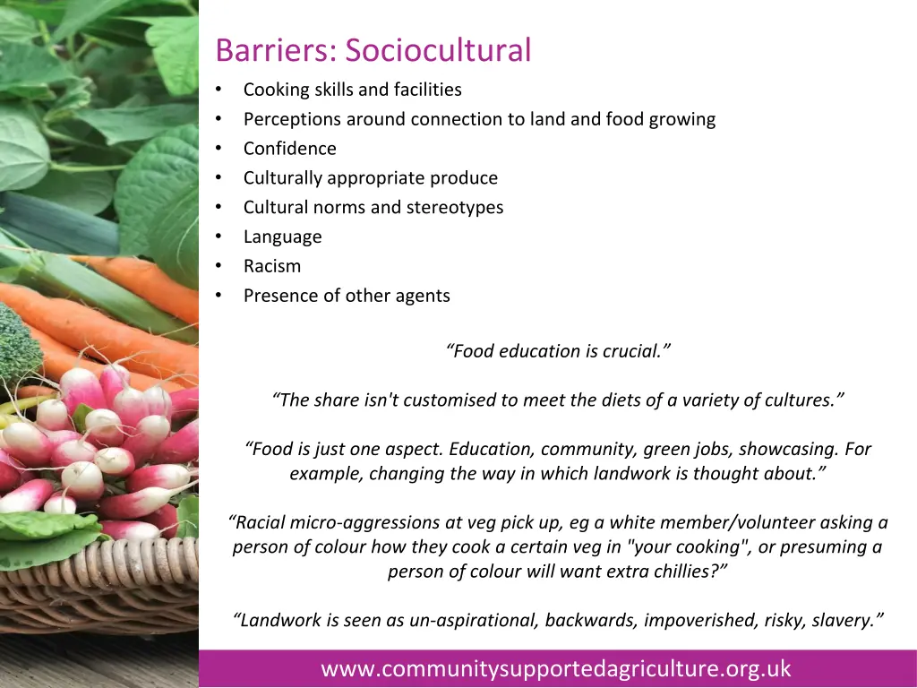 barriers sociocultural cooking skills