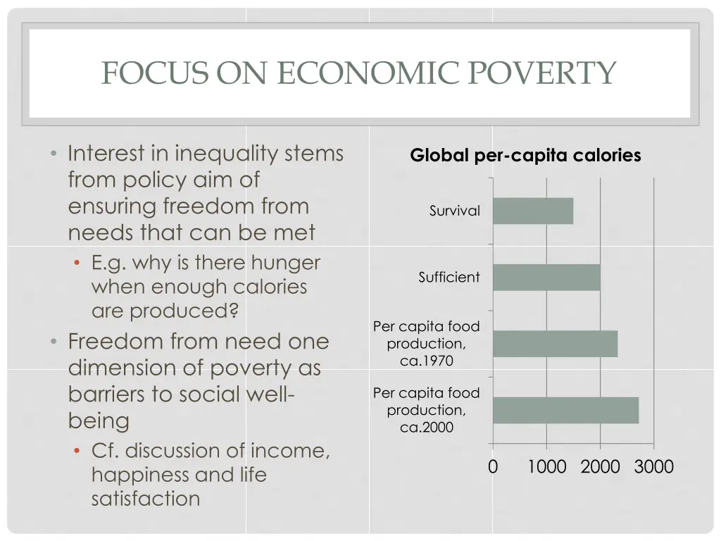 focus on economic poverty