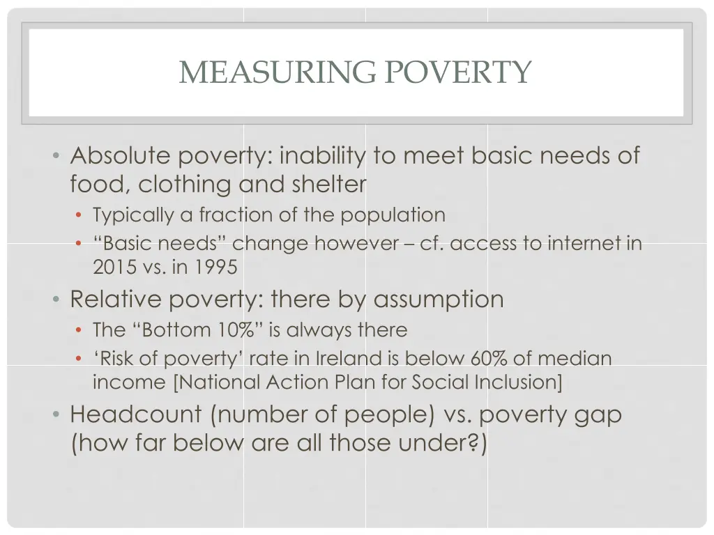 measuring poverty