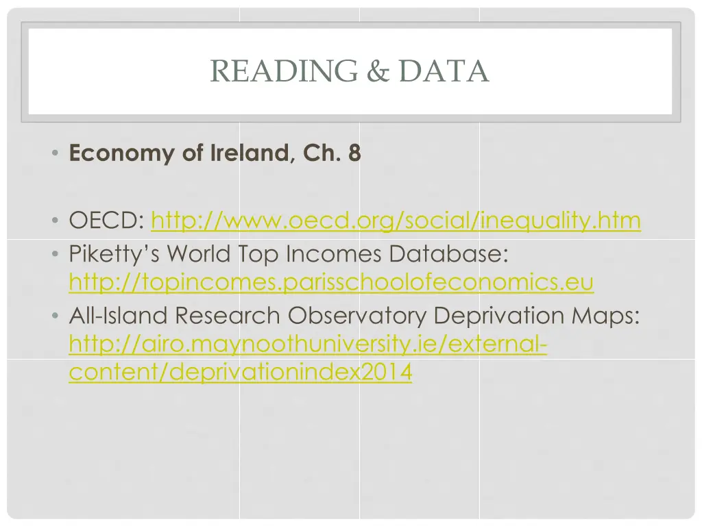 reading data