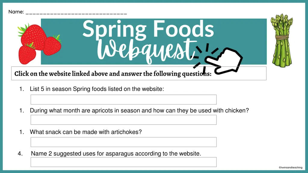 click on the website linked above and answer