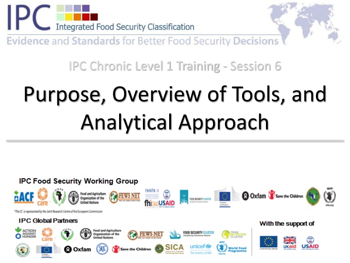 ipc chronic level 1 training session 6 purpose