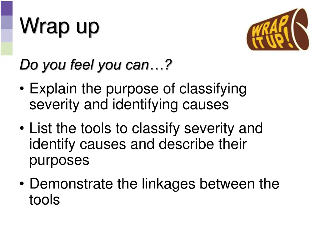 wrap up