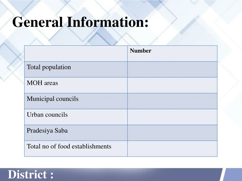 general information