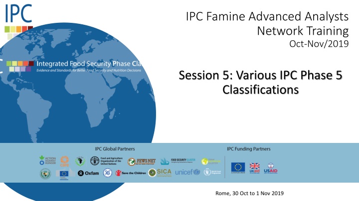 ipc famine advanced analysts network training