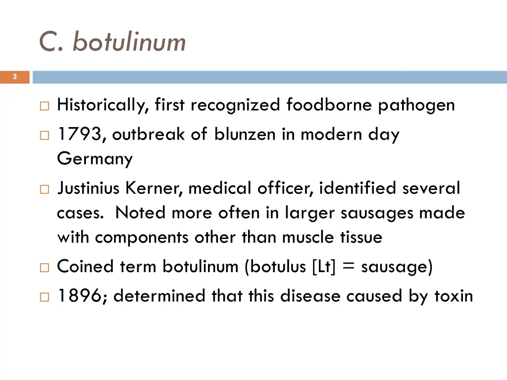 c botulinum