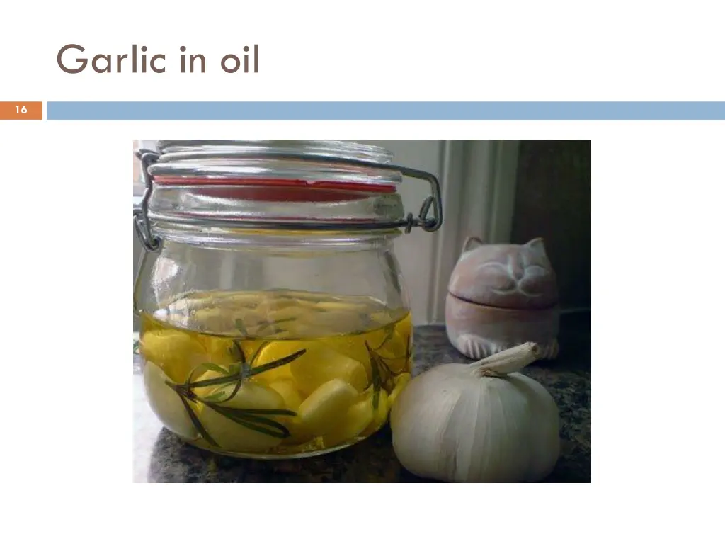 garlic in oil