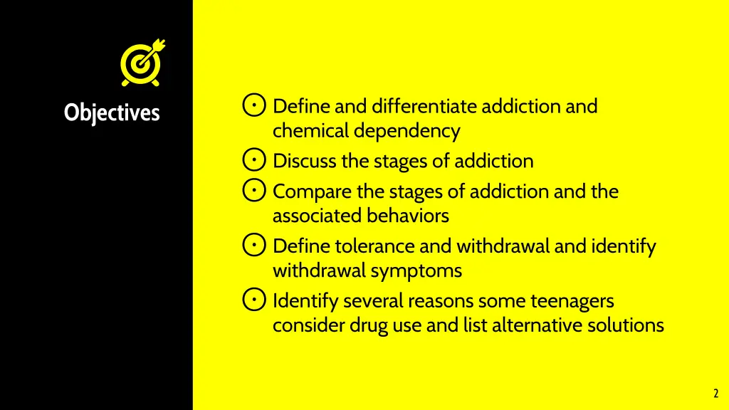 define and differentiate addiction and chemical