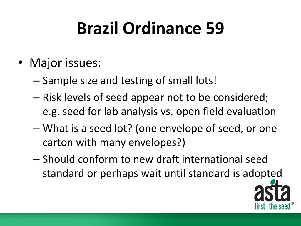brazil ordinance 59
