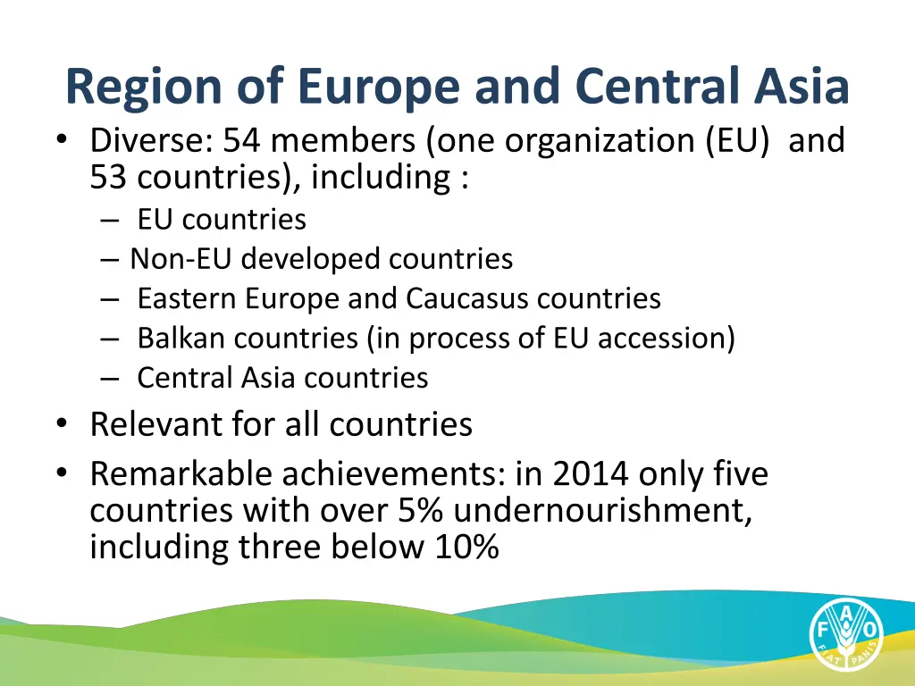 region of europe and central asia diverse