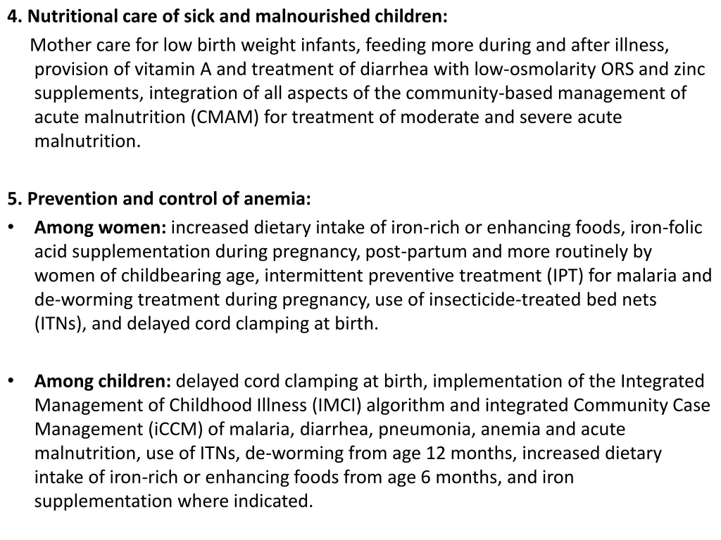 4 nutritional care of sick and malnourished