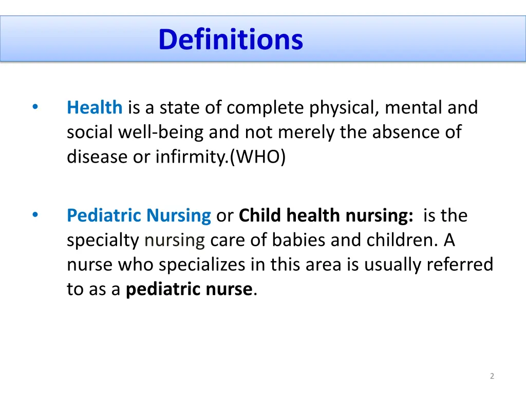 definitions