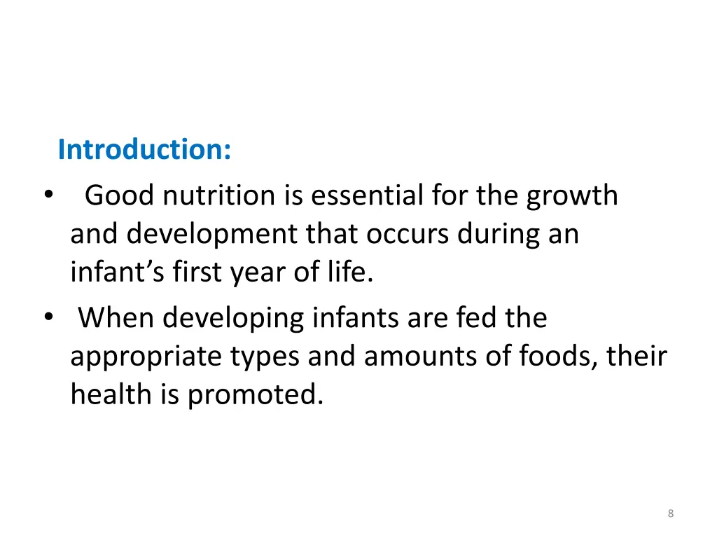 introduction good nutrition is essential